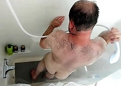 Men masturbating solo, straight guy, hairy dilf