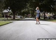 Richelle Ryan drops her trainer to the floor during sparring. That Babe settles things by screwing him like a crazy wench.