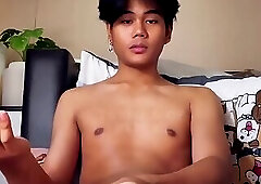 Young asian thai big dick cumming 5