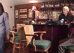 Melissa Monet is groaning whilst having steamy sex with a younger, ebony dude from the neighborhood