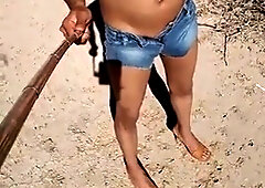 She likes you to see her naked with a hard cock in hot shorts and heels