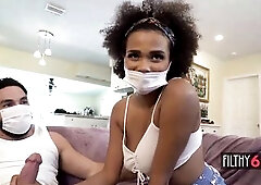 Black honey gets pounded out and her valuable large titties bounce - Alina Ali