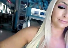 Hot Babe With Big Boobs And A Nice Ass In Sexy Lingerie