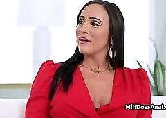 Couple double penetrating their busty MILF friend