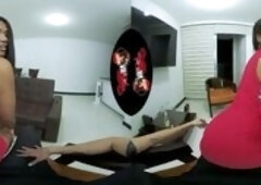 Huge Tit Latin Brown Babe Fucking VR