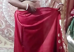 Saree Dropping Solo - Sfw