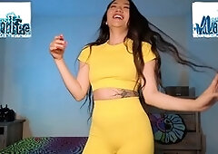 Small tits, cameltoe