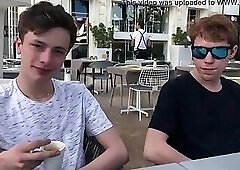 Obedient twinks tormented and fucked in rough raw foursome