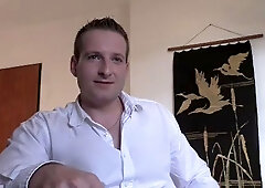 Chubby beefcake has to take dick deep