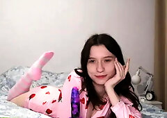Try not to Cum - Polish Foot Joi. having Fun with Horny Teenage Girl in Her...