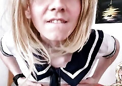 Glamorous TV-Doxy jerks off and explodes everywhere (2025 Remaster)