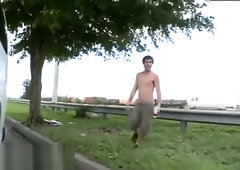 Hot young male man gay sex xxx Anal Pounding On The Baitbus!