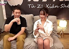 Mr. Rabbit Ayanami Rei and her crush on a rainy night - Get lucky with my colleague