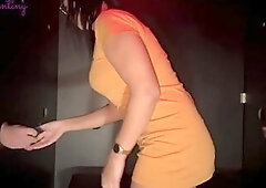 A prostitute giving it up in the street to a stranger with a biggest cock.