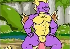 Spyro Dildo Fucking