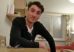 Shameless gay bottom getting power-fucked like a slut