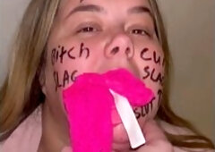 Humiliating begging met with rough, eager blowjobs