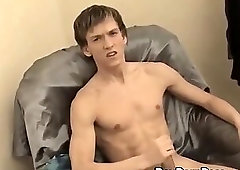 Horny Dimik masturbates his thick throbbing cock