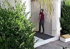 Young perv caught and gangbang fucked by five MILF cheerleaders