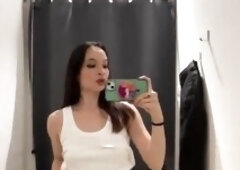 I went out to buy clothes, so I tried on different panties and sets in various stores, some made of latex and others with a leather-like appearance. U