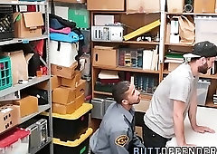 Amateur thief takes big black cock