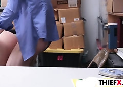 Thief Brooke Bliss Bend Over For Frisking