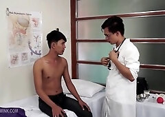 Asian medical fetish with Argie and Freddy enjoying some hot gay bareback action