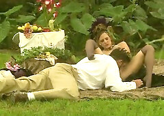 Wicked Pair Enjoys Historical Role Play And Screw In An Enchanted Garden