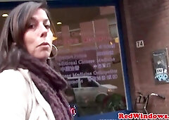 Dutch Prostitute Sucks A Meat Before Bending Over For A Good Fucking