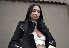 Public beauty fucked in POV by big dick in pussy