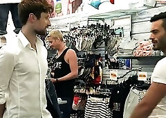 Andy Star, Max Arion, Drew Dixon, and Dylan James In Sales In The Underwear Store