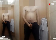 Another Guard , jizm in work wc