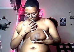 Horny Ebony SLUT Humps Squish Toy n VIBRATOR to a STRONG ORGASM