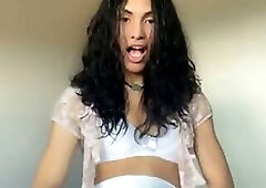 Latin teen skirt cum