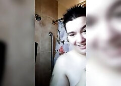 TRANSGENDER FEMALE TO HUNK SHOWER TEASE