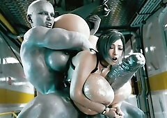 Ada Wong vs Tyrant: Monster Dick in Taut Vagina (CG Porn Game) Ultra Quality