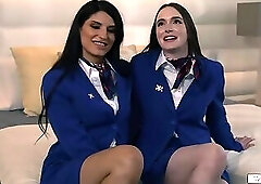 Latin tgirl fucks colleagues hairy pussy