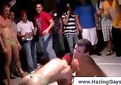 Losing college wrestler gets fucked