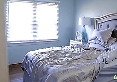 Nerdy guy is eager to fuck his sexy roommate and make her scream from pleasure