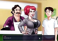 Summertime saga - sucking on jenny's titties