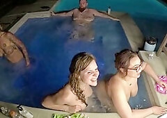 Sexy Tub Fuckfest With Scarlett Gushes, Scarlett Venom & Deliah Grace