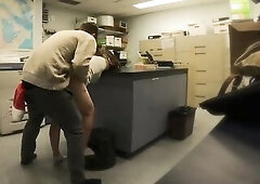 CAUGHT screwing my boss in the storage room at office Christmas party