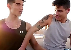 Muscle twinks bareback with massage