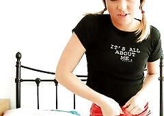 Obscene teen kindle herself quickly