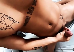 Solo gay porno video starring hung hottie Jay