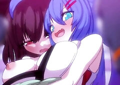 Cutie helps her ally with footjob