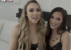 Dirty lez bitches enjoy licking pussies while fingering