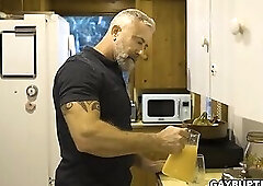 Black hunk confessing his feelings with his old gay neighbor