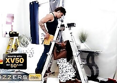 BRAZZERS - Breasty Rayne Carter Gets Her Constricted Vagina Stretched By Victor Ray During A Steamy Renovation Break