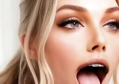 Sexy Blonde Teasing and Flaunting Her Naked Body